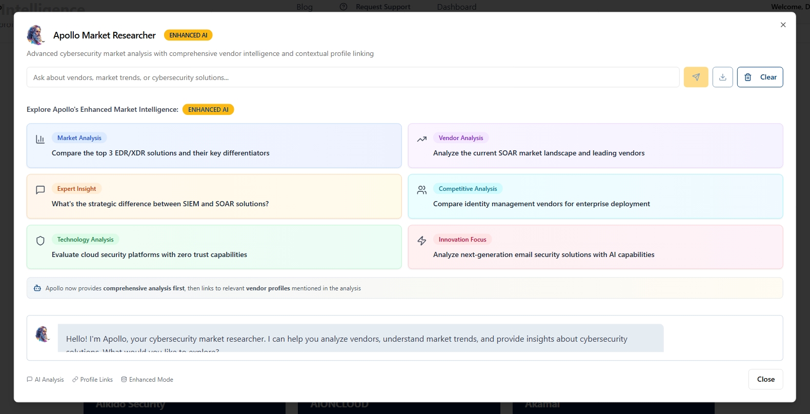 Enterprise AI Apollo's Market Research uses semantic understanding and NLP